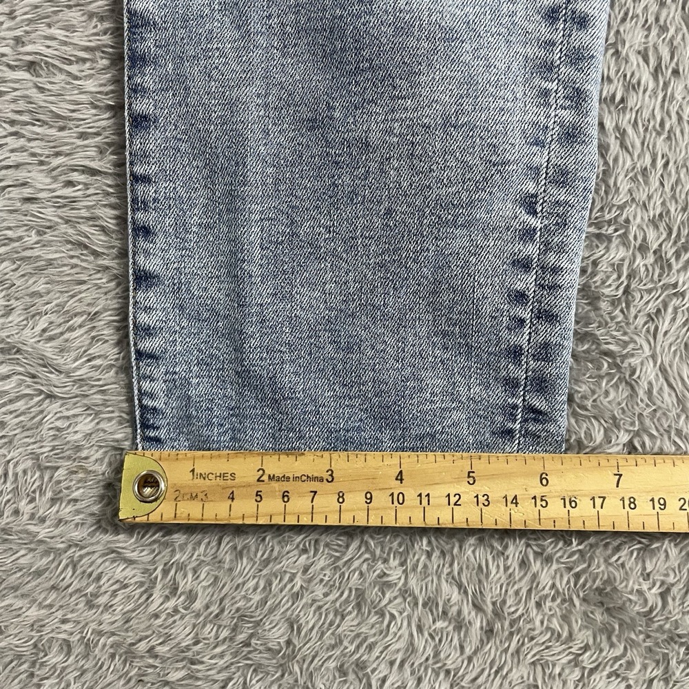 American Eagle Jeans Mens Size 28x32 Slim Straight Light Wash Stretch Blue Denim - Picture 7 of 9
